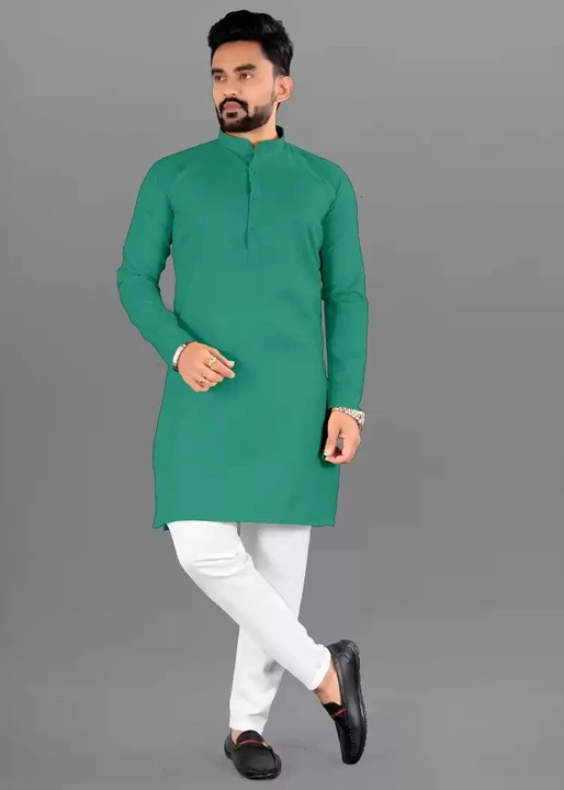 Men's solid patten kurta uploaded by Rajora Fashion on 9/29/2022