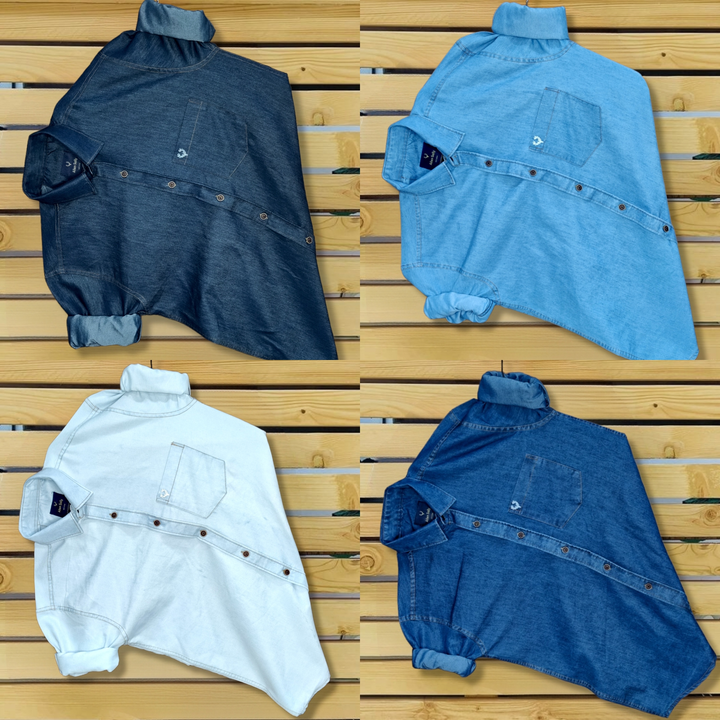 DENIM SHIRT SINGLE POCKET  uploaded by BHATIA COLLECTION on 9/29/2022