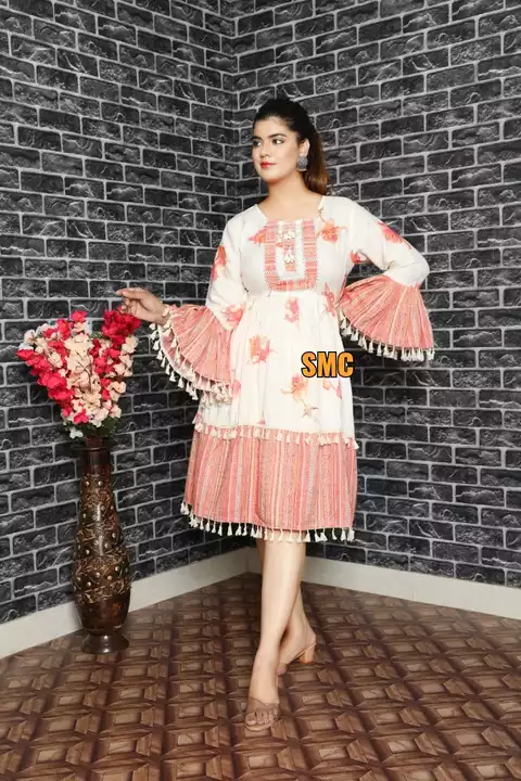 Product image with price: Rs. 670, ID: beautiful-flared-frock-in-rich-rayon-fabric-0c274818