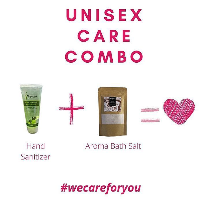 Uni-sex Combo :- Napkiss Aroma Bath Salt 250gm + Napkiss Hand Sanitizer 100 ml uploaded by business on 6/27/2020