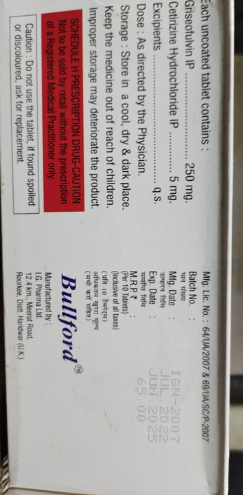 Griso-CZ Tablets (Wholesale) uploaded by Shree Kapaleshwar Pharmaceutical Distributors  on 9/30/2022
