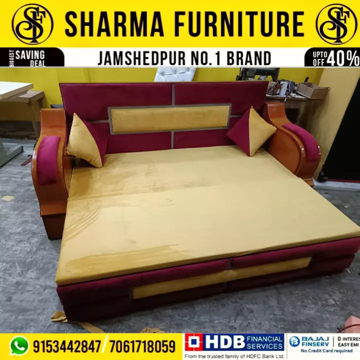 Luxurious Sofa Cum Bed With Puja Offer  uploaded by Sharma furniture on 9/30/2022