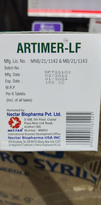 Artimer-LF Tablets (Wholesale) uploaded by Shree Kapaleshwar Pharmaceutical Distributors  on 9/30/2022