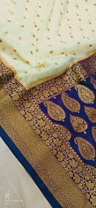 Handloom Dyble organza saree uploaded by business on 12/31/2020