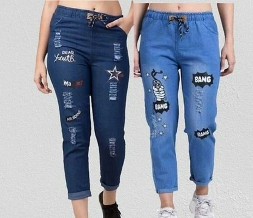 Product image of Martin Latest Joggers Fit Women Denim Combo Blue Jeans For Girls  Ladies (Pack of 2), price: Rs. 365, ID: martin-latest-joggers-fit-women-denim-combo-blue-jeans-for-girls-ladies-pack-of-2-039edd8a