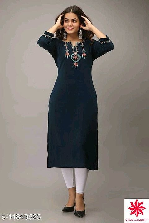 Straight Kurti  uploaded by business on 12/31/2020