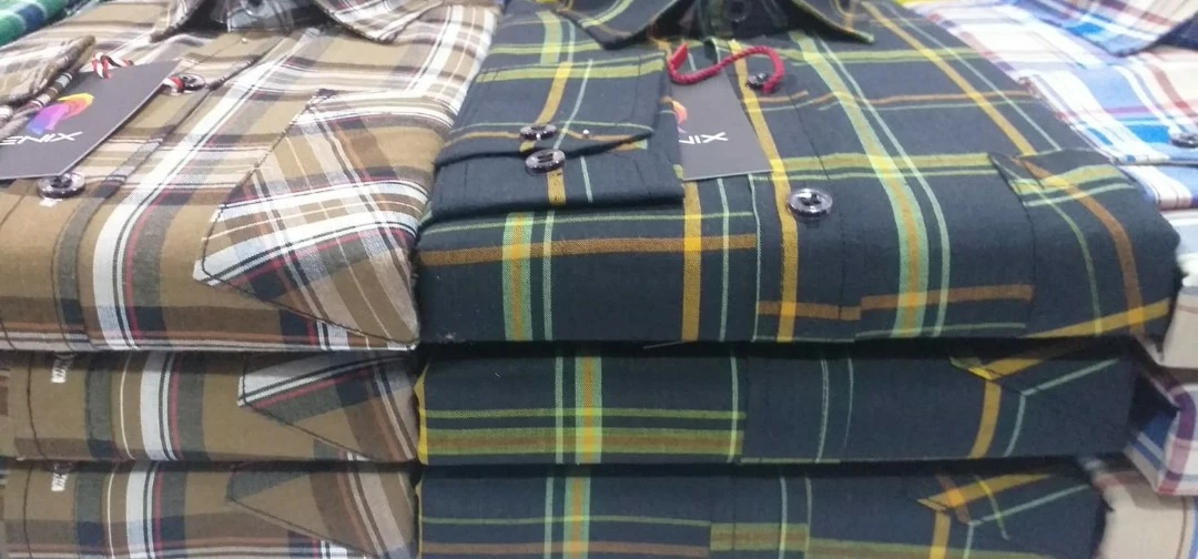 Checked shirts  uploaded by R K TEXTILES on 9/30/2022
