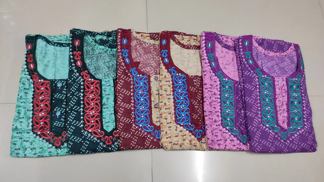 Cotton embroidery Nighty uploaded by Arihant Handloom  on 9/30/2022