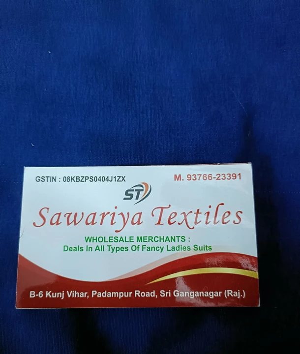 Shop Store Images of Sawariya textiles