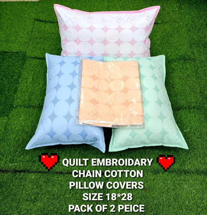  Embroidered Cotton Pillow Cover uploaded by SAKSHAM ENTERPRISES  on 10/1/2022