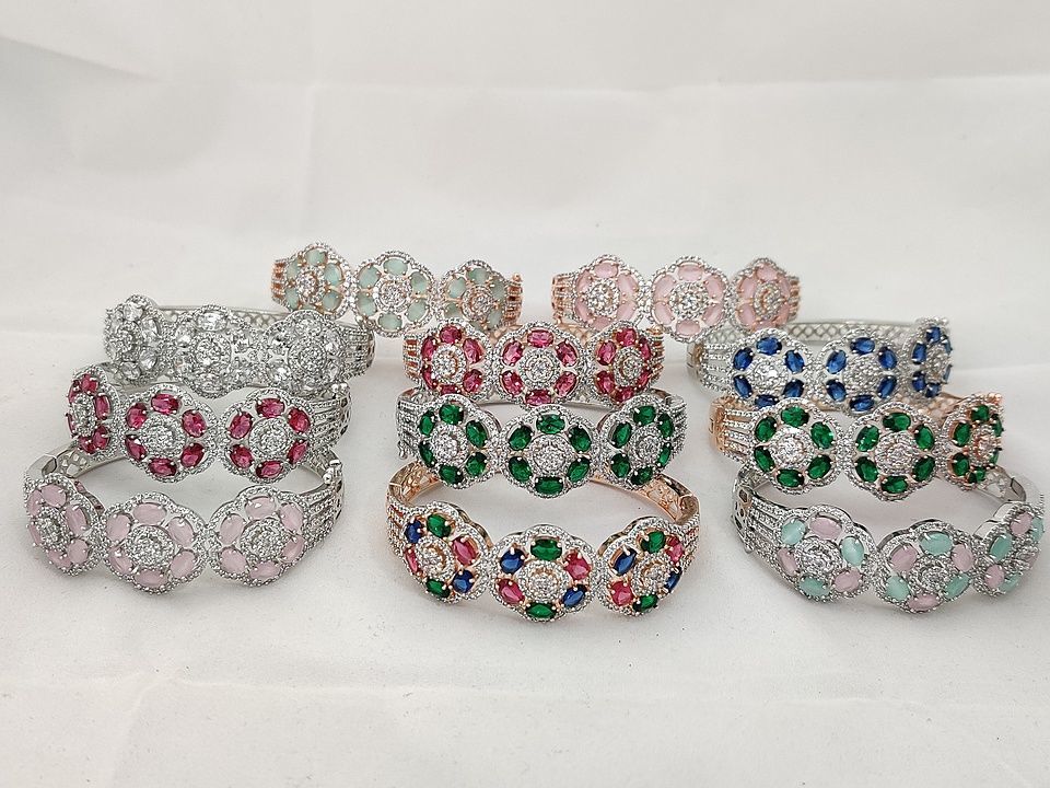 American diamond bracelet with colour variety options for retailers at bestest price uploaded by business on 12/31/2020