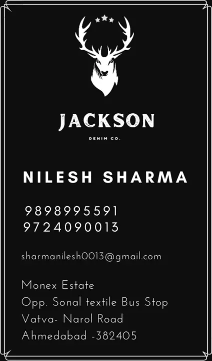 Visiting card store images of JAKSON FASHION CREATION