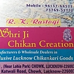 Business logo of Shriji chikan creaion