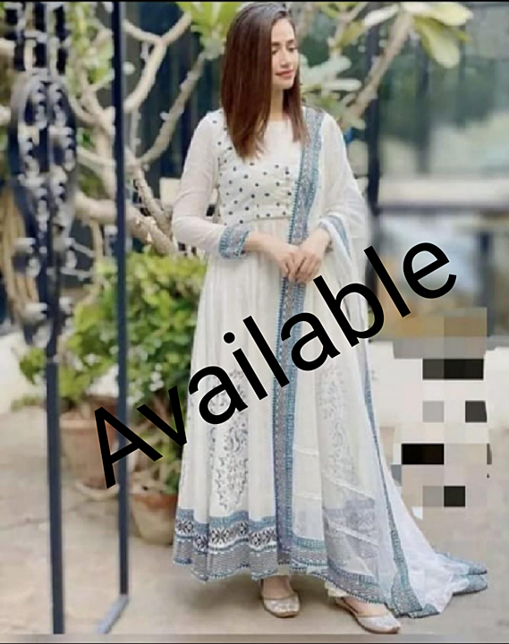 Long Reyon Gown with Dupata uploaded by business on 12/31/2020