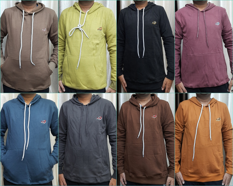 Men's Hoodies In Classic Solid Colors With Embroidery Logo uploaded by business on 10/1/2022