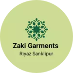 Business logo of Zaki garments