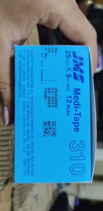 JMS Medi-Tape 310 (Surgical Tape Wholesale) uploaded by Shree Kapaleshwar Pharmaceutical Distributors  on 10/1/2022