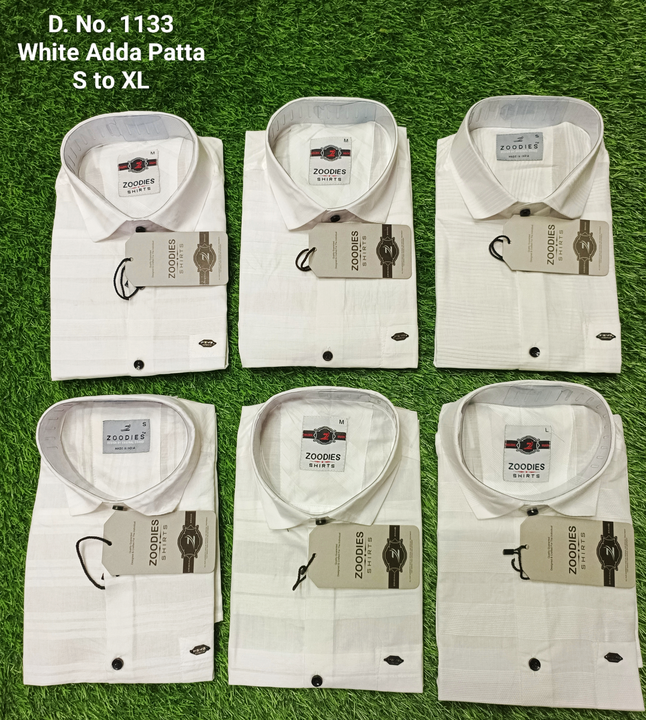 Cotton White Adda Patta Shirts  uploaded by Fashion Flame on 10/1/2022