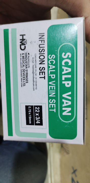 HMD Scalp Vein Set (22×3/4) (0.70×19mm)  uploaded by Shree Kapaleshwar Pharmaceutical Distributors  on 10/1/2022