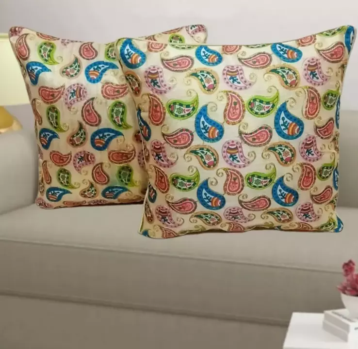 Silk embroidery Cushion cover uploaded by SIMMI INTERNATIONAL on 10/1/2022