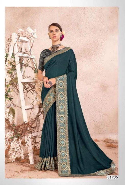 Kaamya Party Wear Designer Vichitra Silk Saree Collection uploaded by Cottonduniya on 10/1/2022