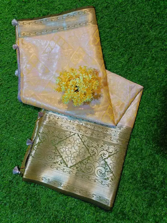 Tissue jari saree uploaded by Az silk on 10/1/2022