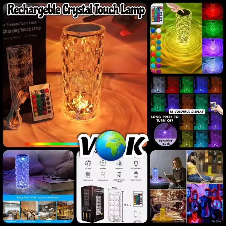 Cristal night lamp touch sencor  uploaded by business on 10/1/2022