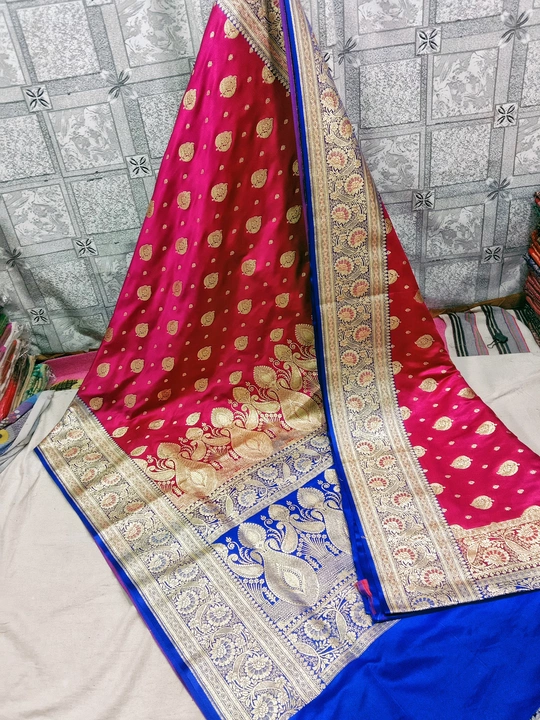 Post image Banarasi Bridal saree
Havey work
Havey weight
Fabric: Semi katan soft silk saree