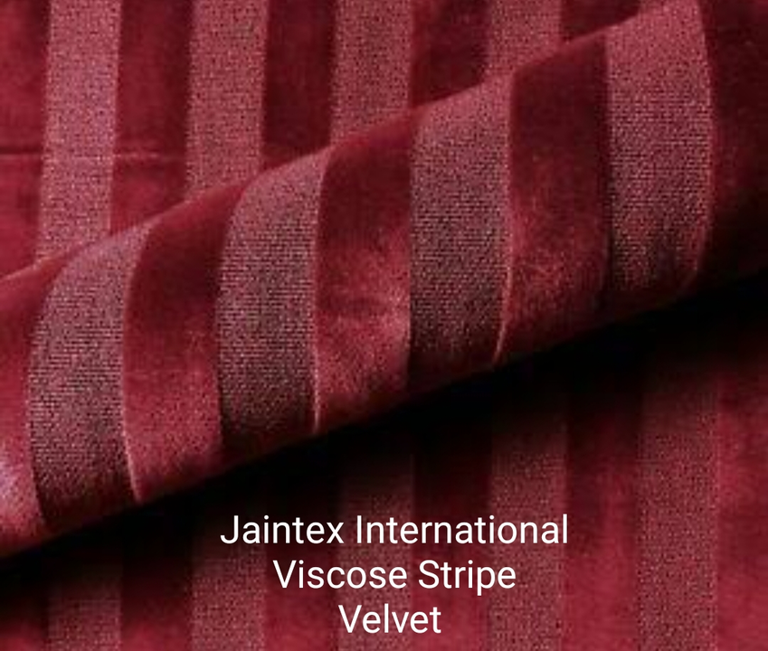 Cotton Viscose Stripe Velvet Fabric  uploaded by Jaintex International on 10/2/2022