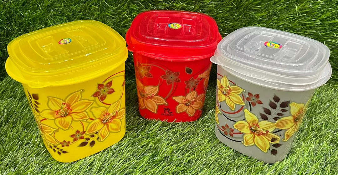 Product image of Rose plast containers printed (small), price: Rs. 25, ID: rose-plast-containers-printed-small-3e6c1913