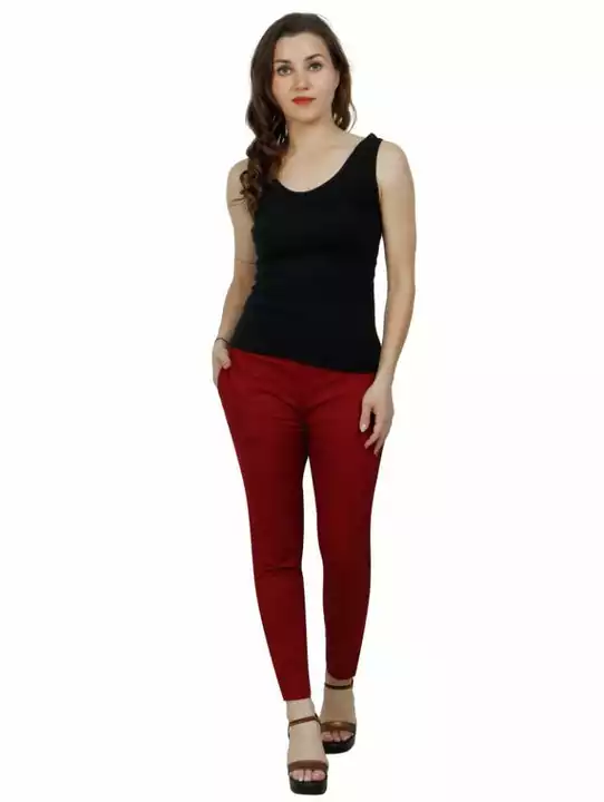 Product image of Women rayon slub Lycra maroon pant, price: Rs. 175, ID: women-rayon-slub-lycra-maroon-pant-82b2ebb5