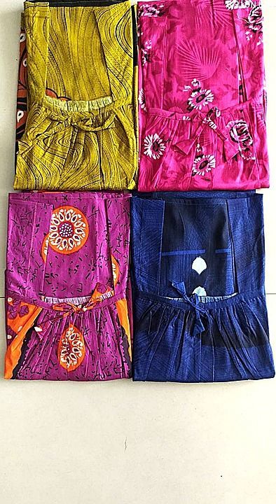 100% Cotton Nighty uploaded by Mishthi Arts on 1/2/2021