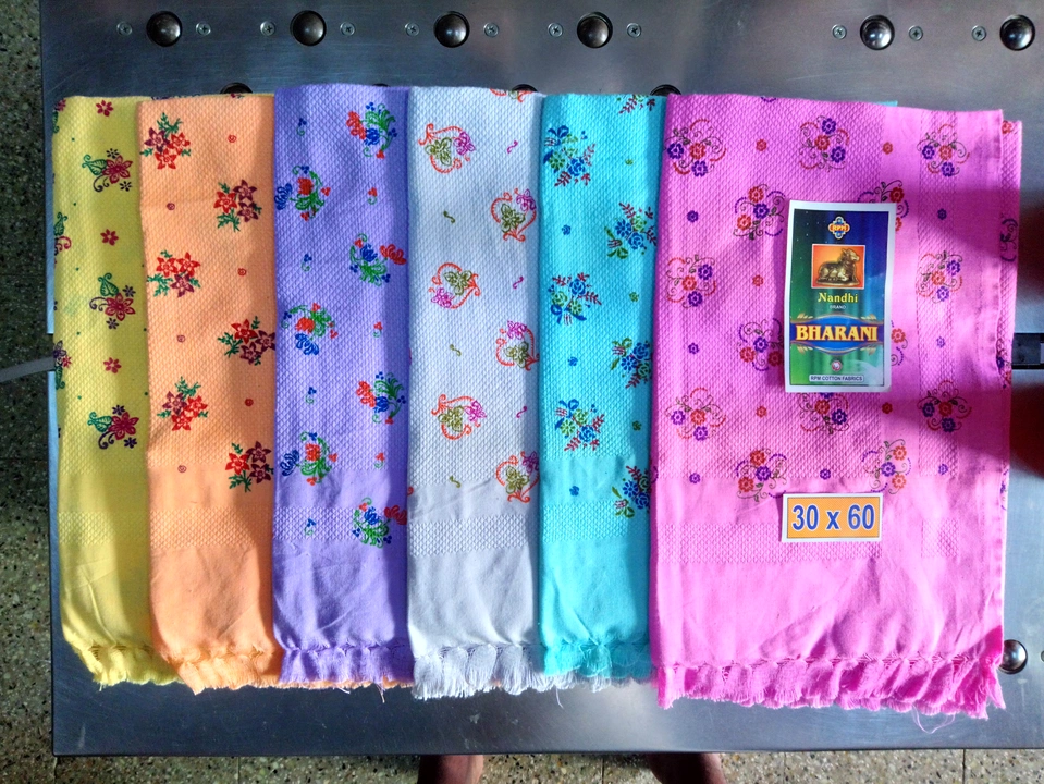 Post image Bharani Color Print Towel 100% Cotton
What's app number 9442479065