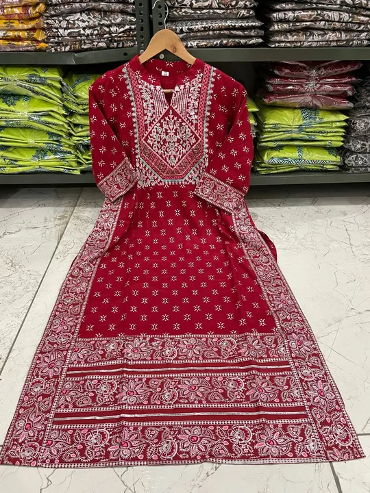 *New Launch*😍😍

Rayon print Long Kurti with Pant and dupatta with mirror sequence work on yoke
 
* uploaded by JAIPURI FASHION HUB on 10/2/2022