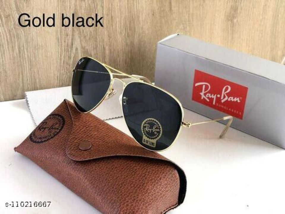 RB Ray Ban Aviator Casual Latest Men RayBan Sunglasses uploaded by business on 10/2/2022
