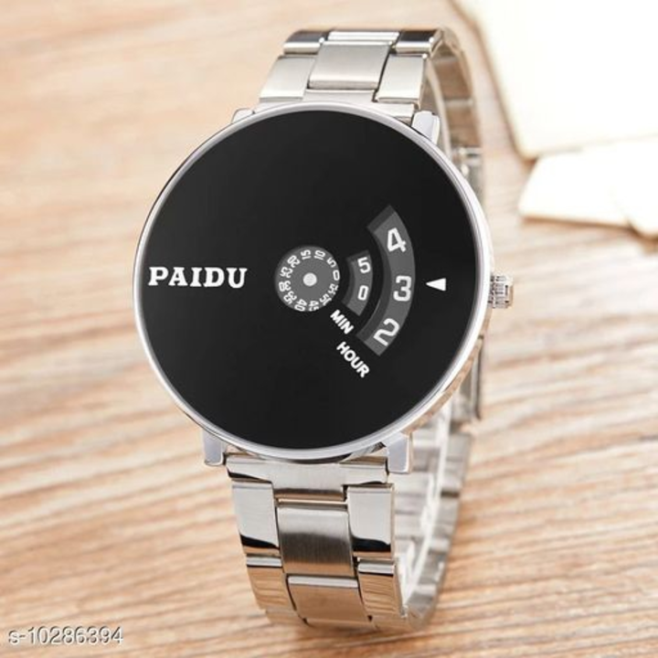 PAIDU BEST STYLISH White & Black Watch Saffer Chain for Men Hybrid Analog Watch - pack fo 2 uploaded by business on 10/2/2022