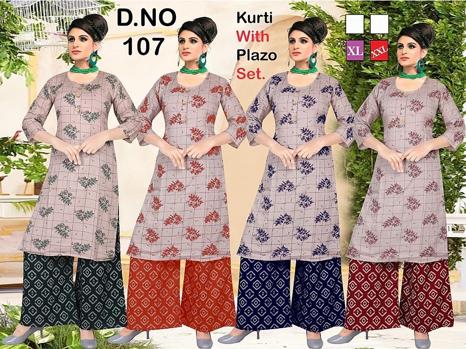 Kurti with Plazzo uploaded by Meem creation on 1/2/2021