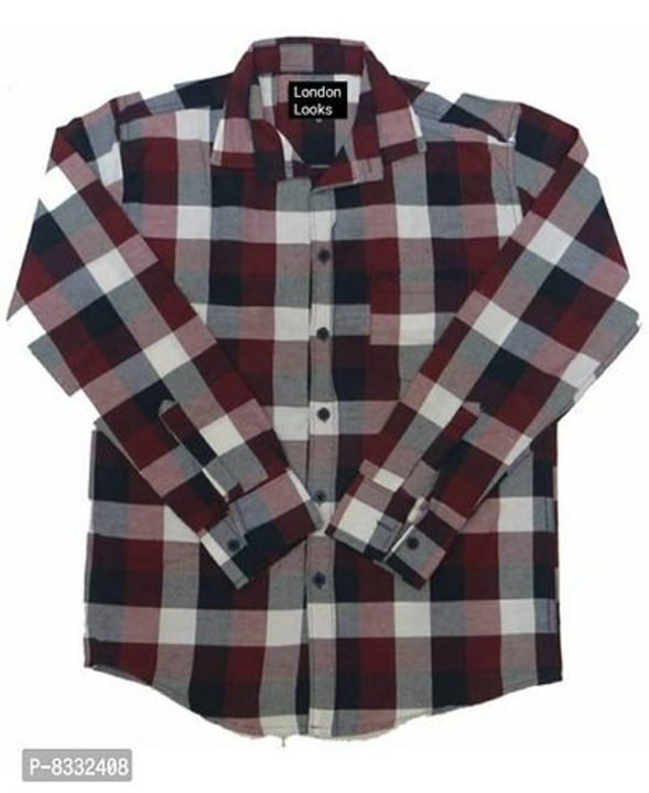 Trendy Men Cotton Blend Checks Shirt   uploaded by business on 10/3/2022