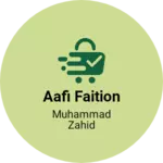 Business logo of Aafi faition