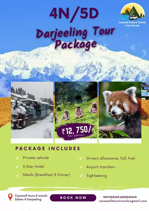 Darjeeling tour package uploaded by Carewell Tours & Travels on 10/3/2022