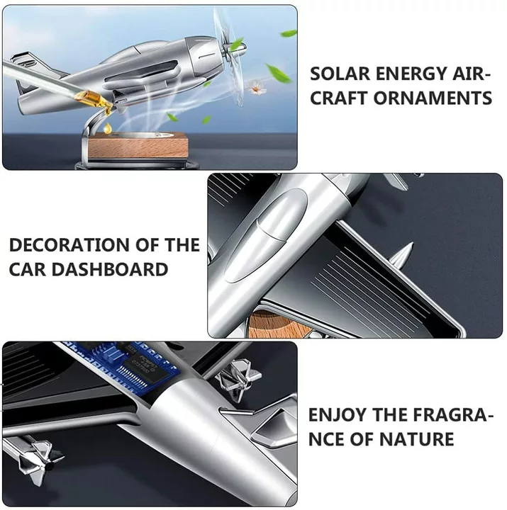 TooHype Car Dashboard Air Freshener Perfume Solar Plane Air Fragrance Car Perfume Auto Rotation Fan  uploaded by TooHype  on 10/3/2022