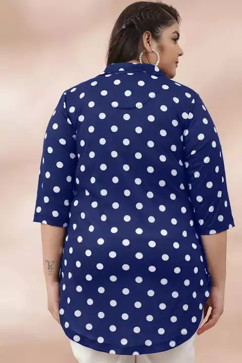 Product image of Kajal Printed Plus Size Shirt (Top), price: Rs. 200, ID: kajal-printed-plus-size-shirt-top-ec60ecb5