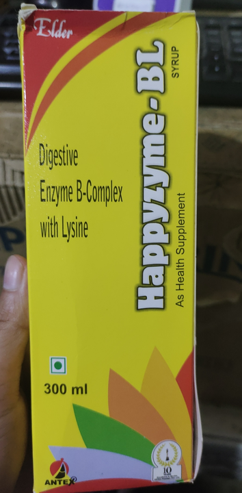 Happyzyme-BL Syrup 300ml (Wholesale) uploaded by Shree Kapaleshwar Pharmaceutical Distributors  on 10/3/2022