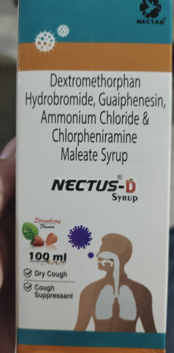 Nectus-D Syrup 100ml (Wholesale) uploaded by Shree Kapaleshwar Pharmaceutical Distributors  on 10/3/2022