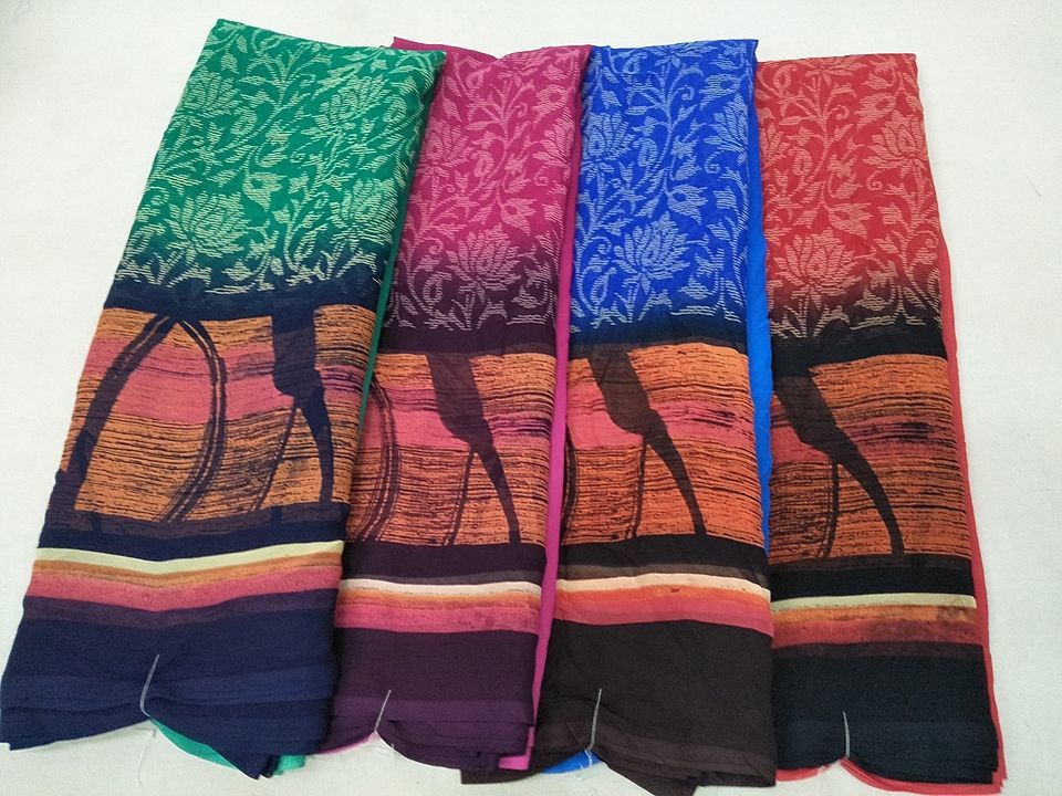 Man Mandir Weightless Padding Saree with blouse uploaded by business on 6/28/2020
