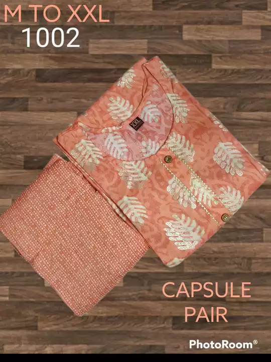 Capsule print kurti with pant uploaded by Guru kripa textiles on 10/3/2022