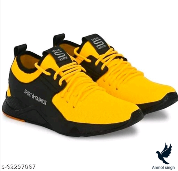 Yellow Solid Sneakers For Men
 uploaded by business on 10/3/2022