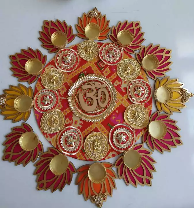 Diwali Decoration Lotus Rangoli uploaded by Pridetrend on 10/3/2022