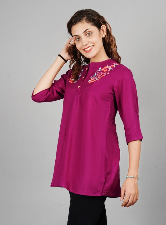 Casual Regular sleeves Embroidered Women Top uploaded by business on 10/3/2022