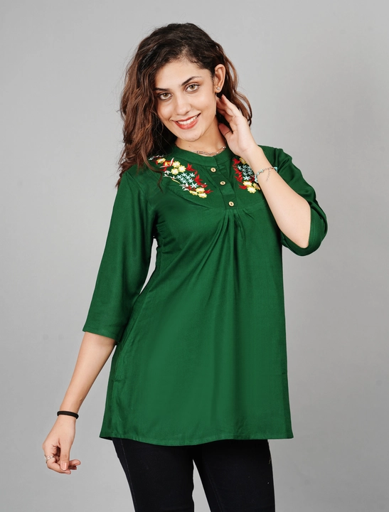 Casual Regular sleeves Embroidered Women Top uploaded by business on 10/3/2022